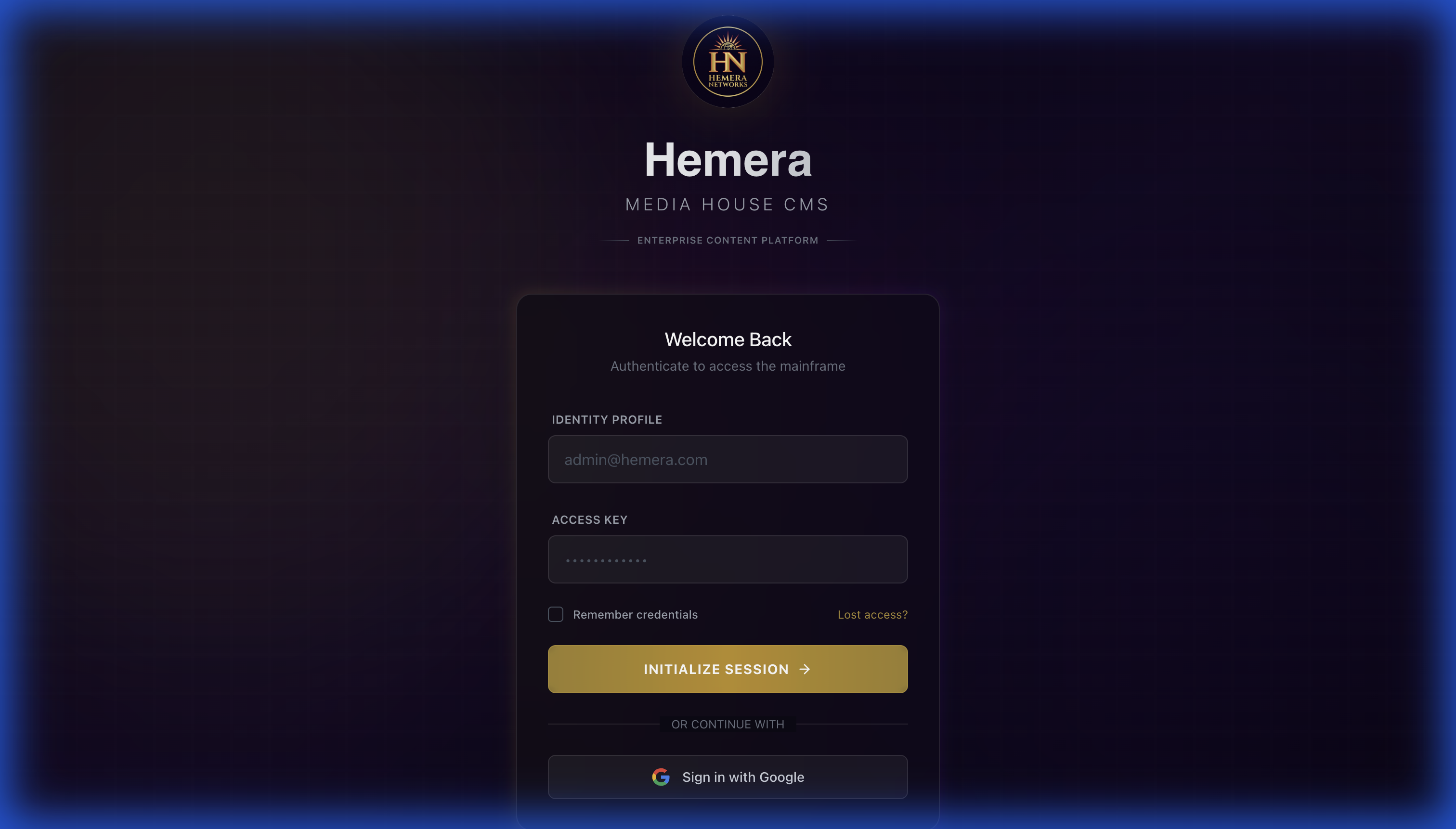CMS Interface