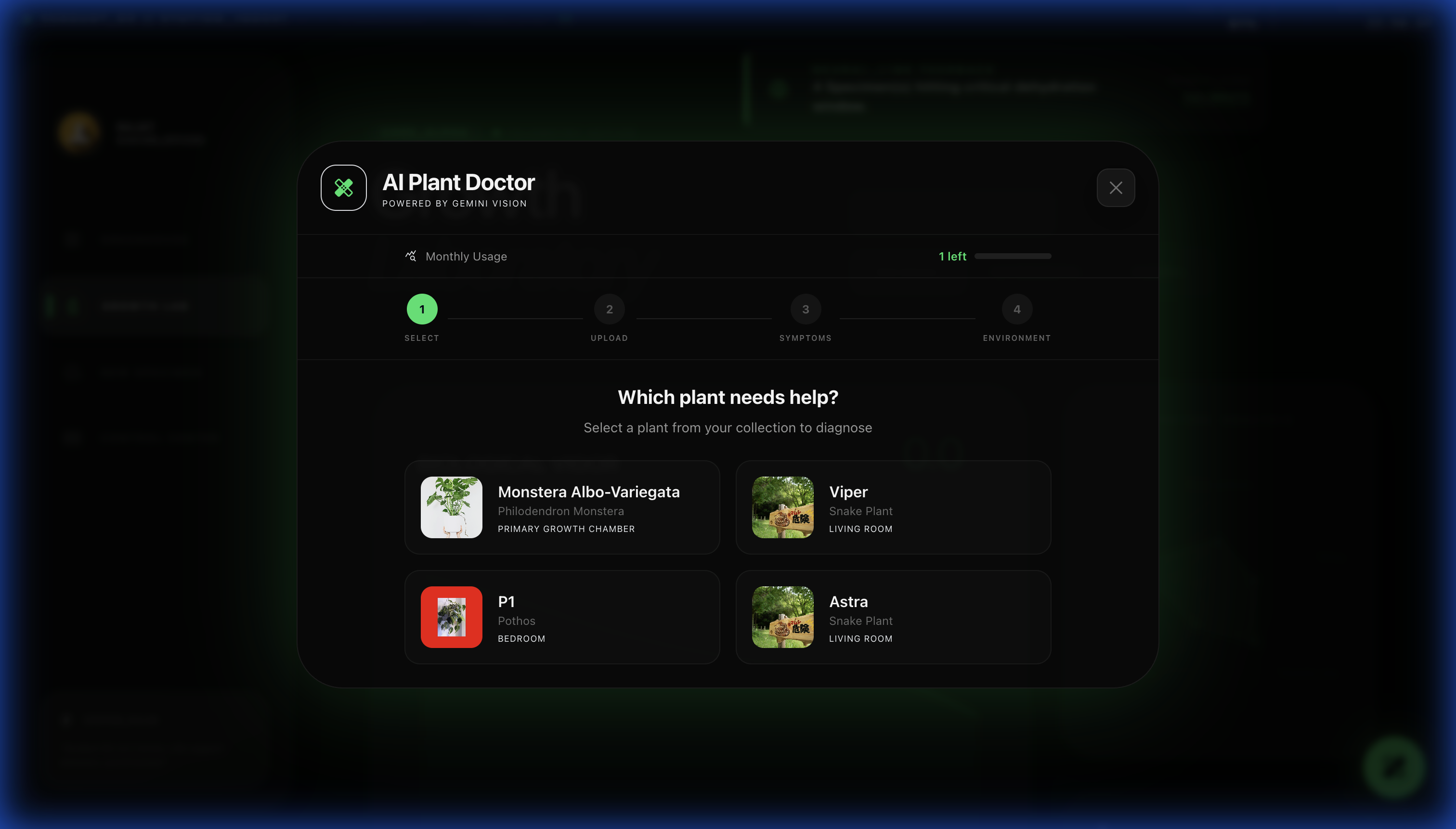 AI Plant Doctor Interface